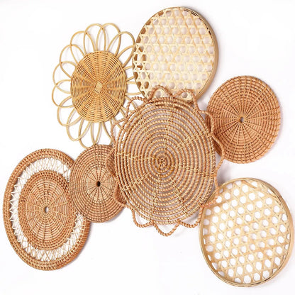 Boho Rattan Woven Wall Decor