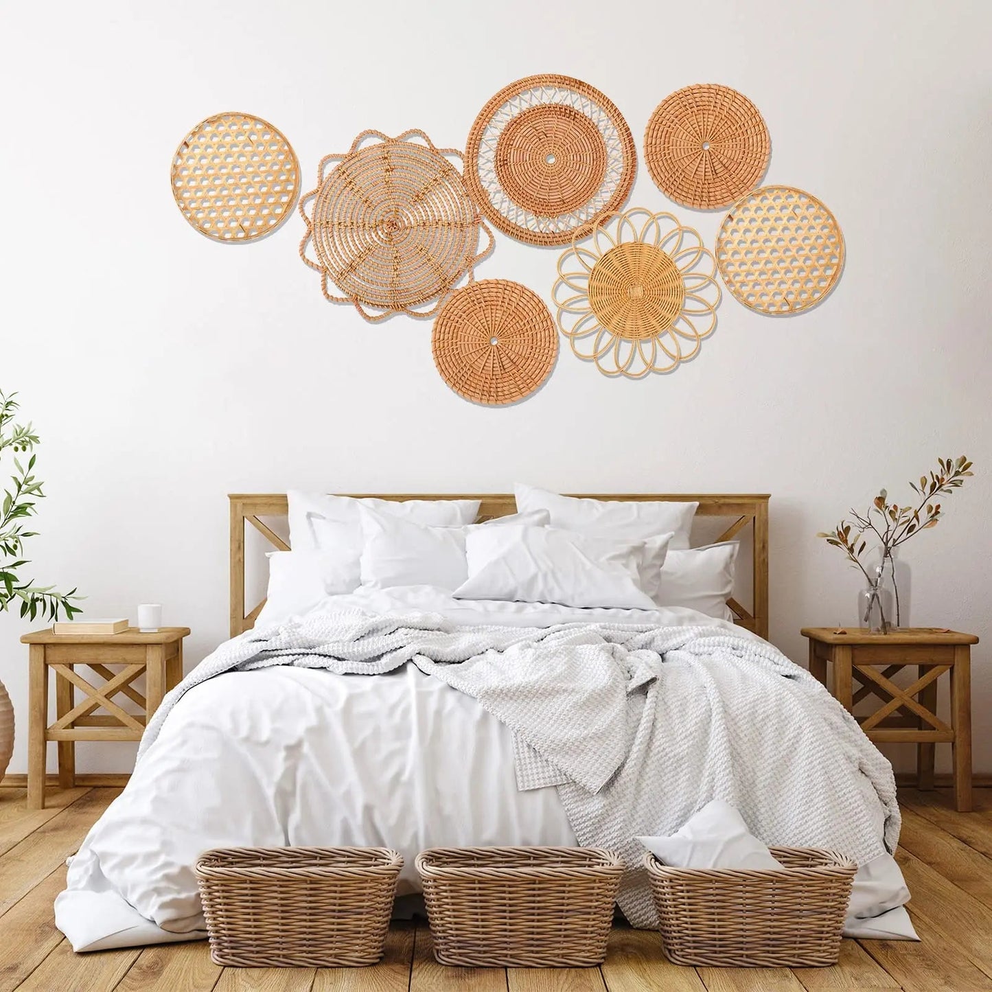 Boho Rattan Woven Wall Decor