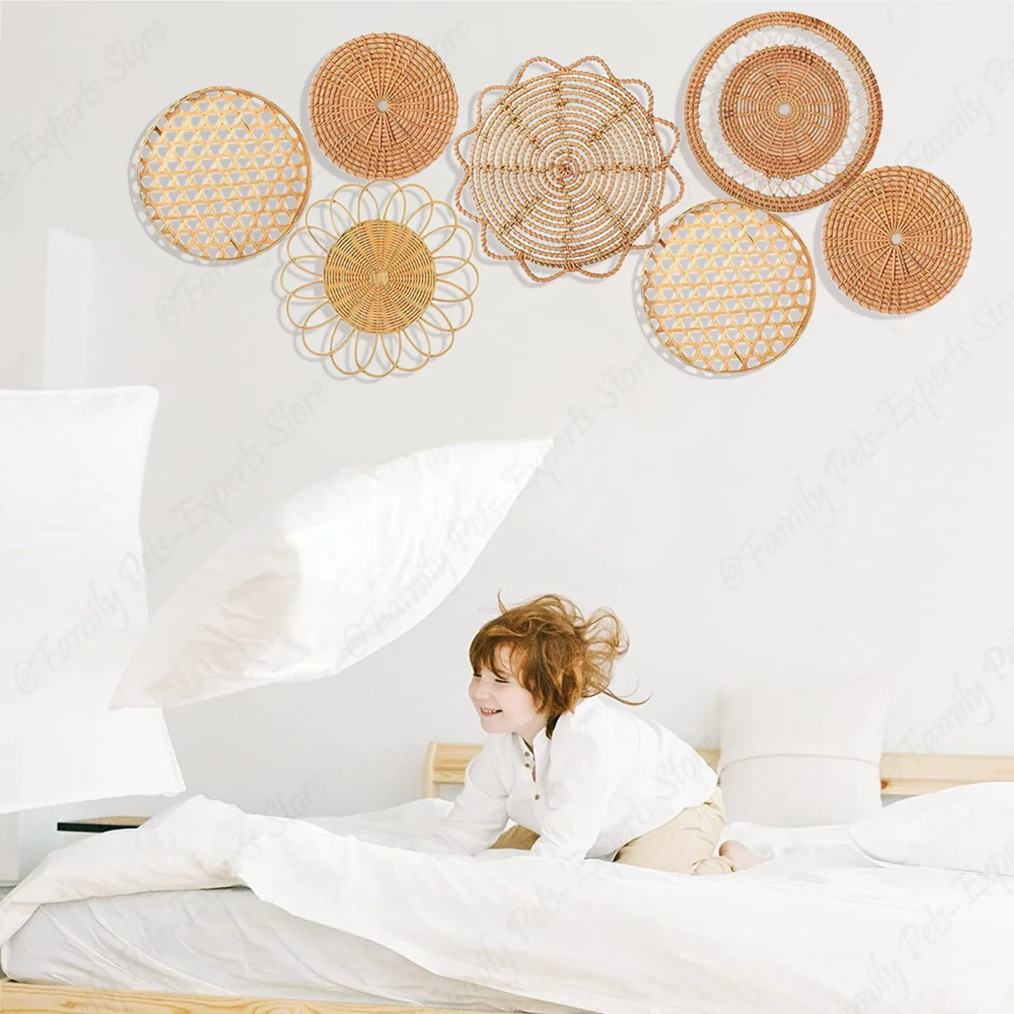 Boho Rattan Woven Wall Decor