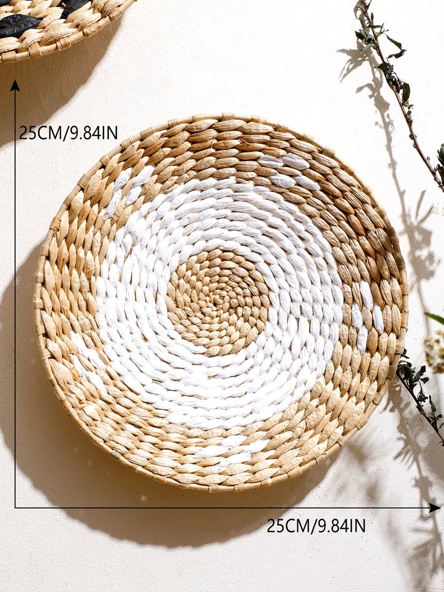 Boho Seagrass Wall Basket Decor