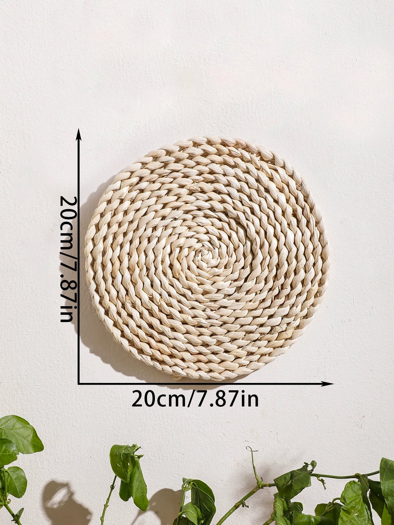 Boho Seagrass Wall Basket Decor