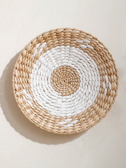 Boho Seagrass Wall Basket Decor