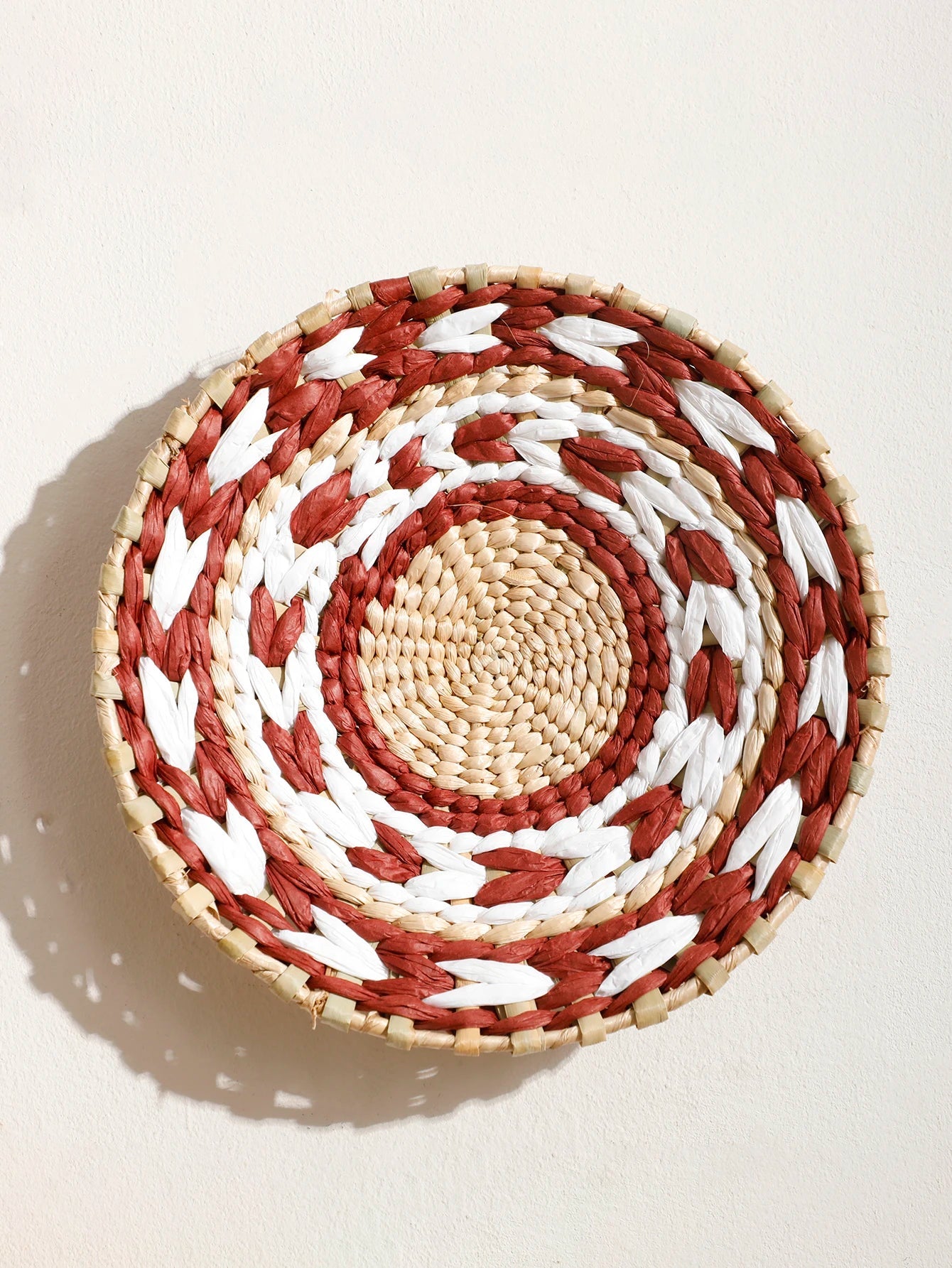 Boho Seagrass Wall Basket Decor