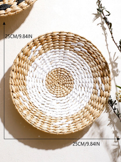 Boho Seagrass Wall Basket Decor