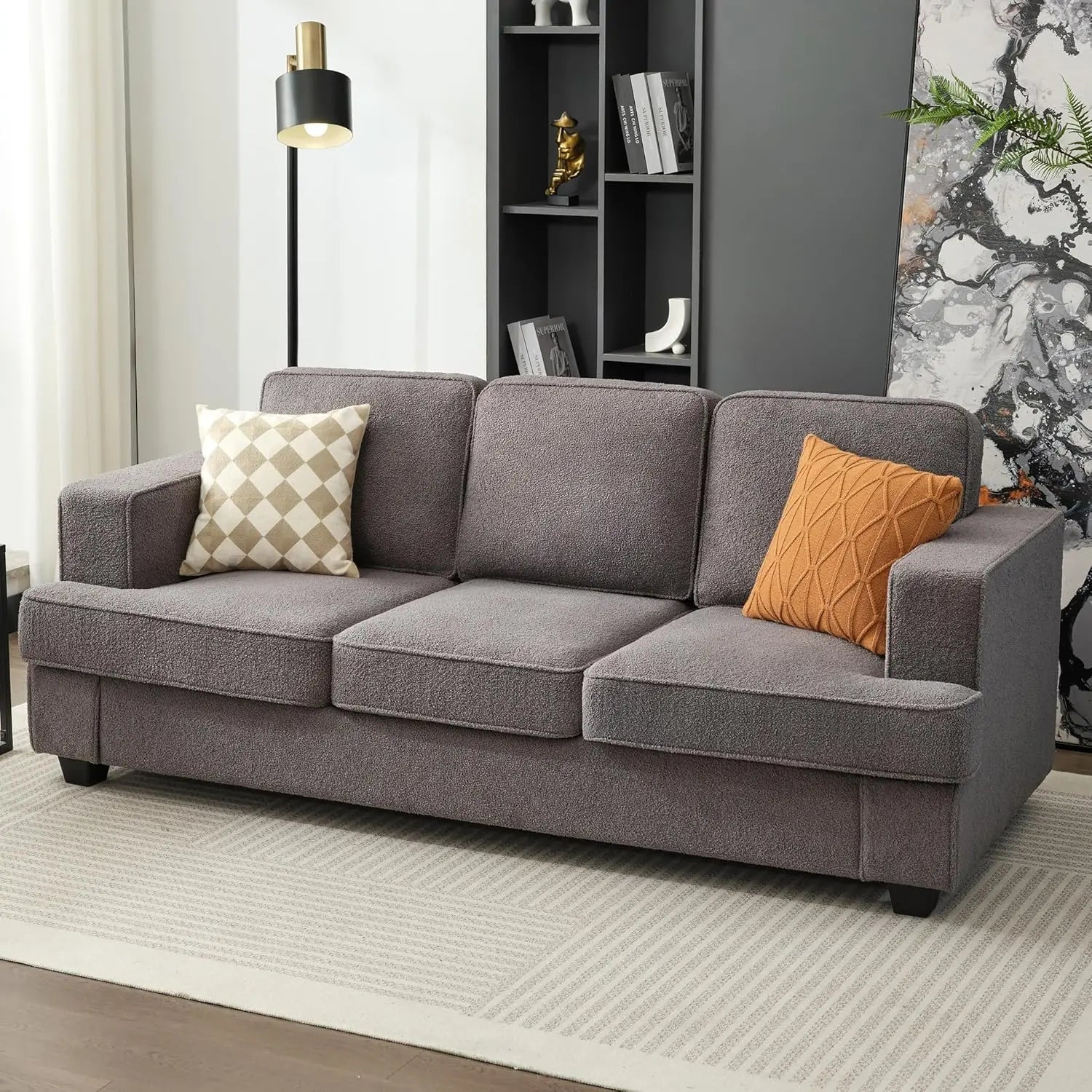 Boucle Comfy Modern Sleeper Sofa