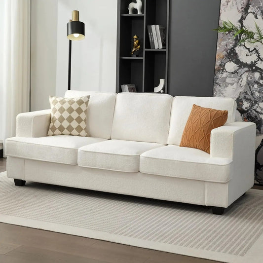 Boucle Comfy Modern Sleeper Sofa