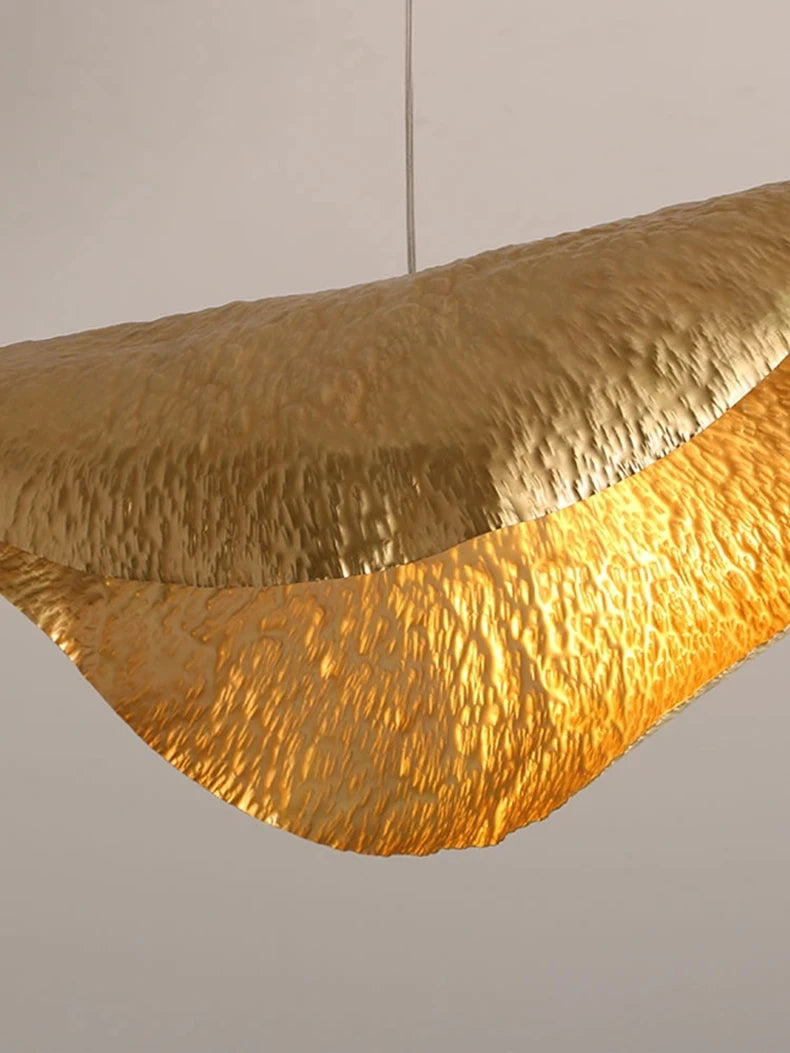 Brass Lotus Leaf Suspension Lamp