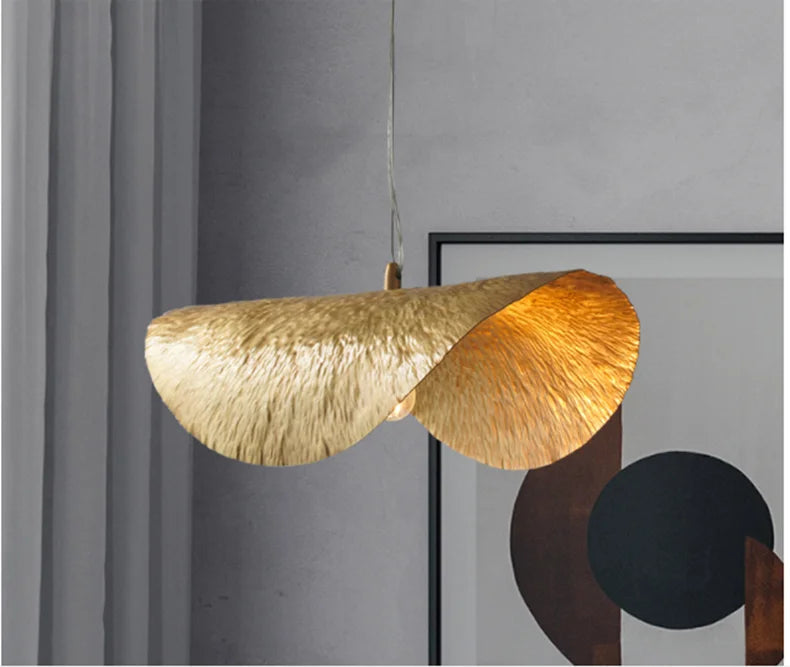 Brass Lotus Leaf Suspension Lamp