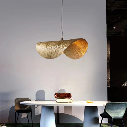 Brass Lotus Leaf Suspension Lamp