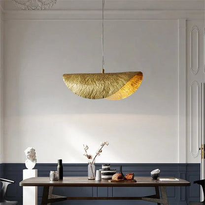 Brass Lotus Leaf Suspension Lamp