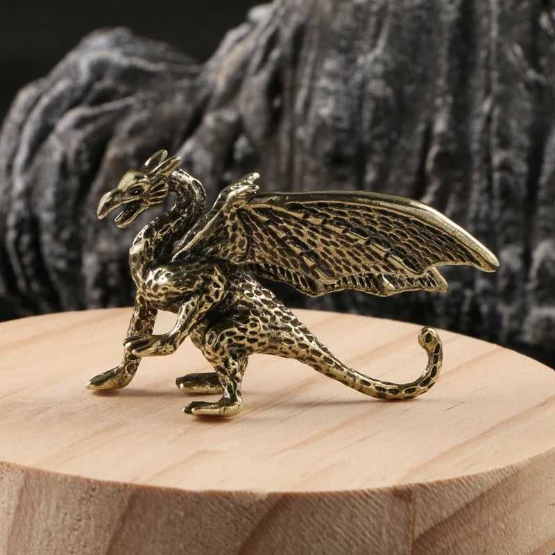 Brass Pterosaur Dragon Statue Ornament