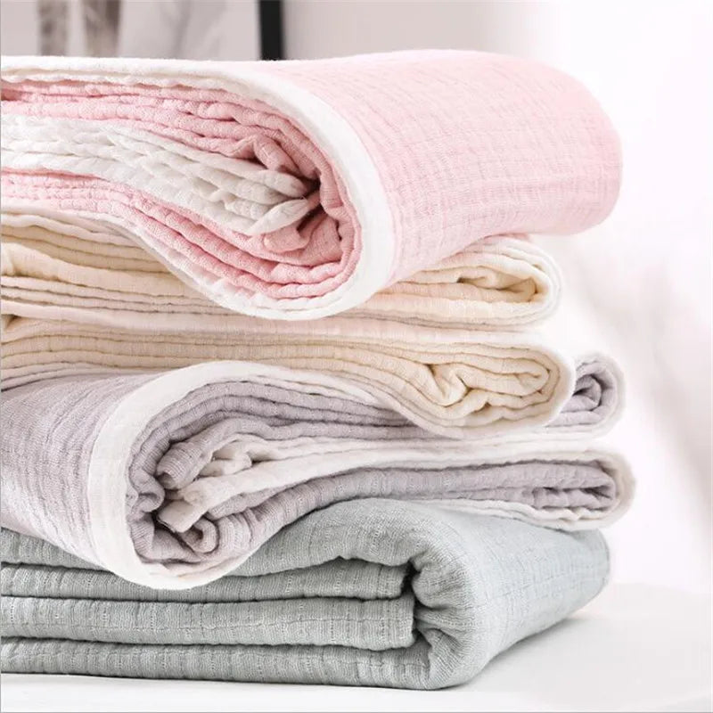 Breathable Muslin Cotton Blanket - Soft