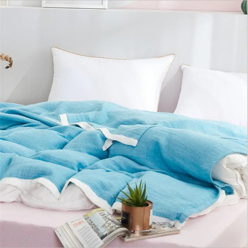 Breathable Muslin Cotton Blanket - Soft