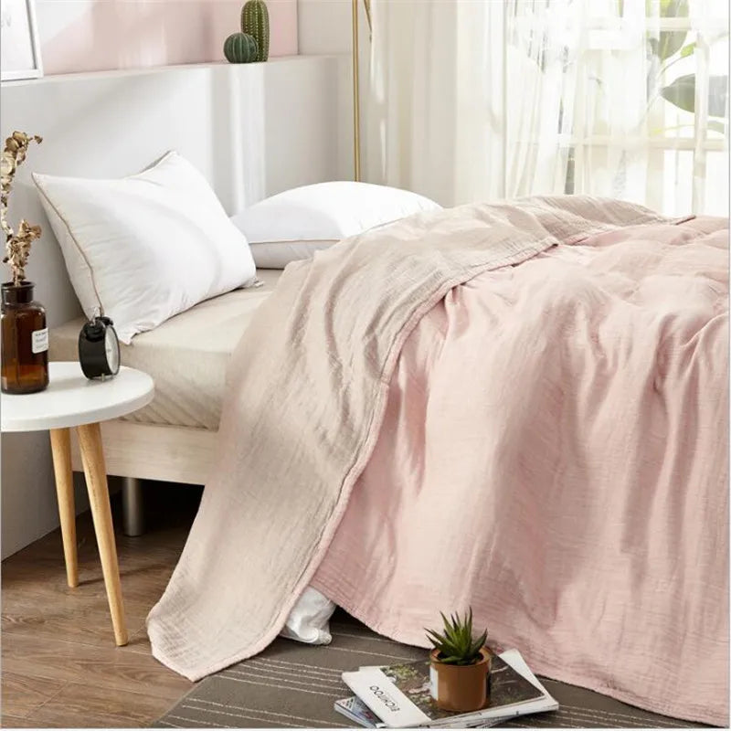 Breathable Muslin Cotton Blanket - Soft