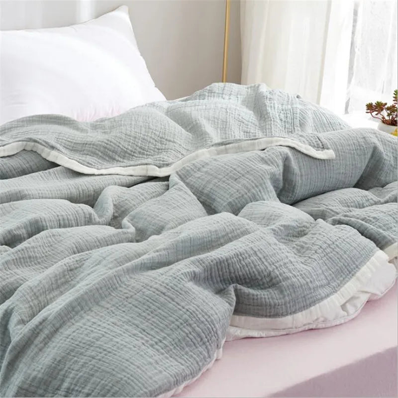 Breathable Muslin Cotton Blanket - Soft