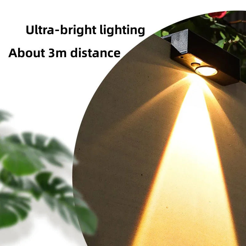 Bright Solar Garden Wall Lights