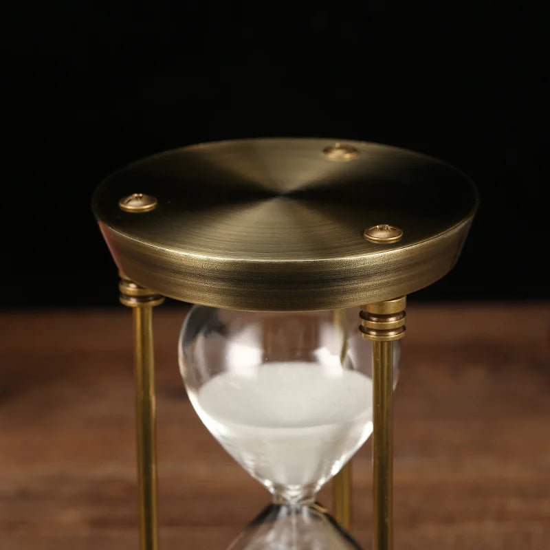 Bronze Retro Metal Hourglass Timer