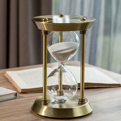 Bronze Retro Metal Hourglass Timer