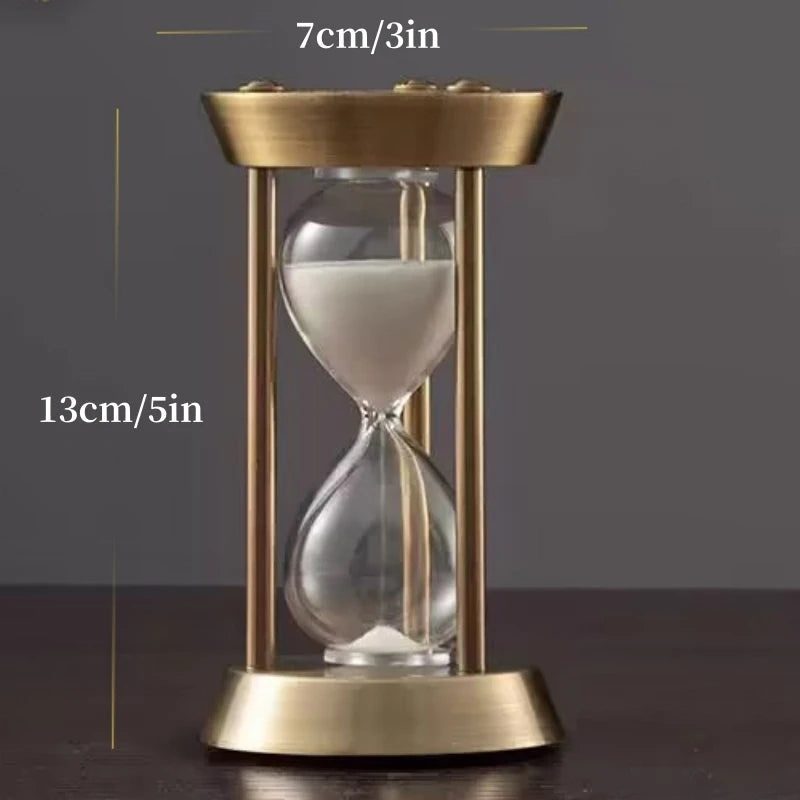 Bronze Retro Metal Hourglass Timer