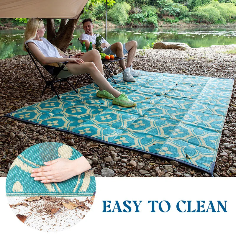 Bubble Kiss Outdoor Geometric Rug 6'X9'