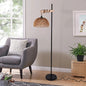 Bymaocar Smart Rattan Floor Lamp