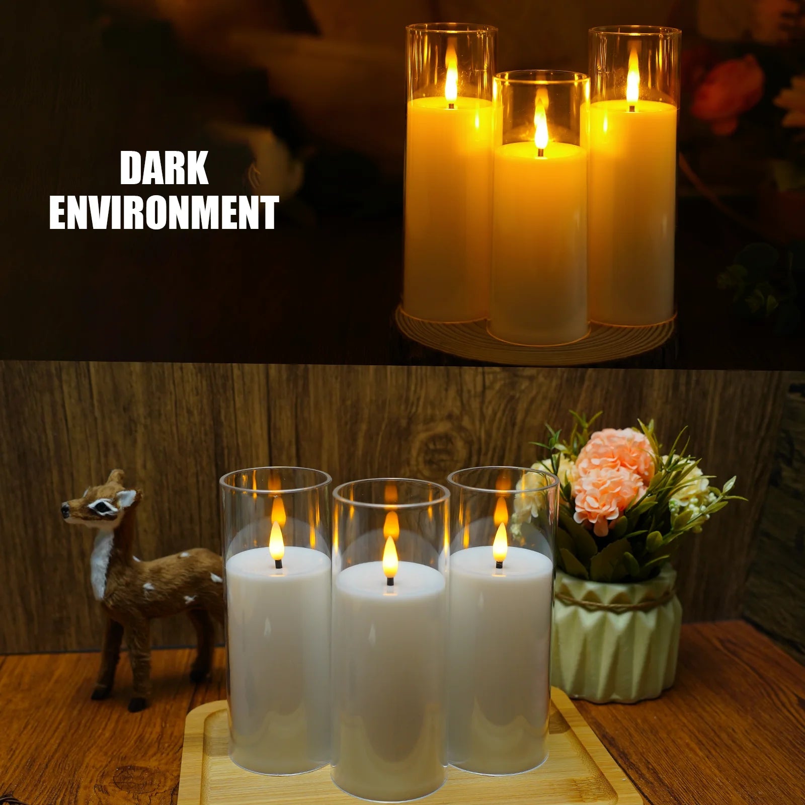 CINOTON 9-Piece LED Flameless Candle Set