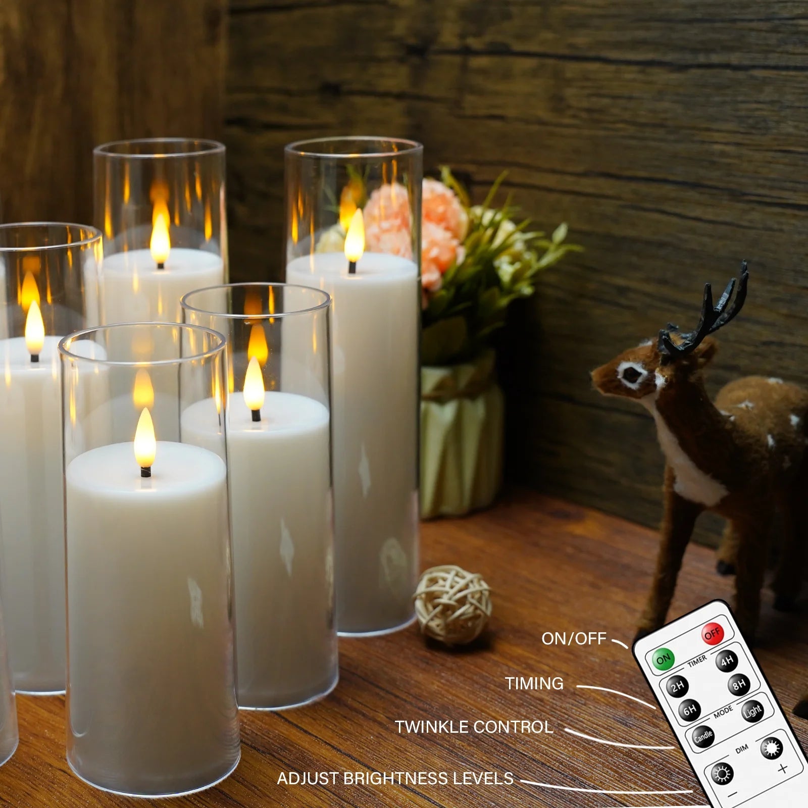 CINOTON 9-Piece LED Flameless Candle Set