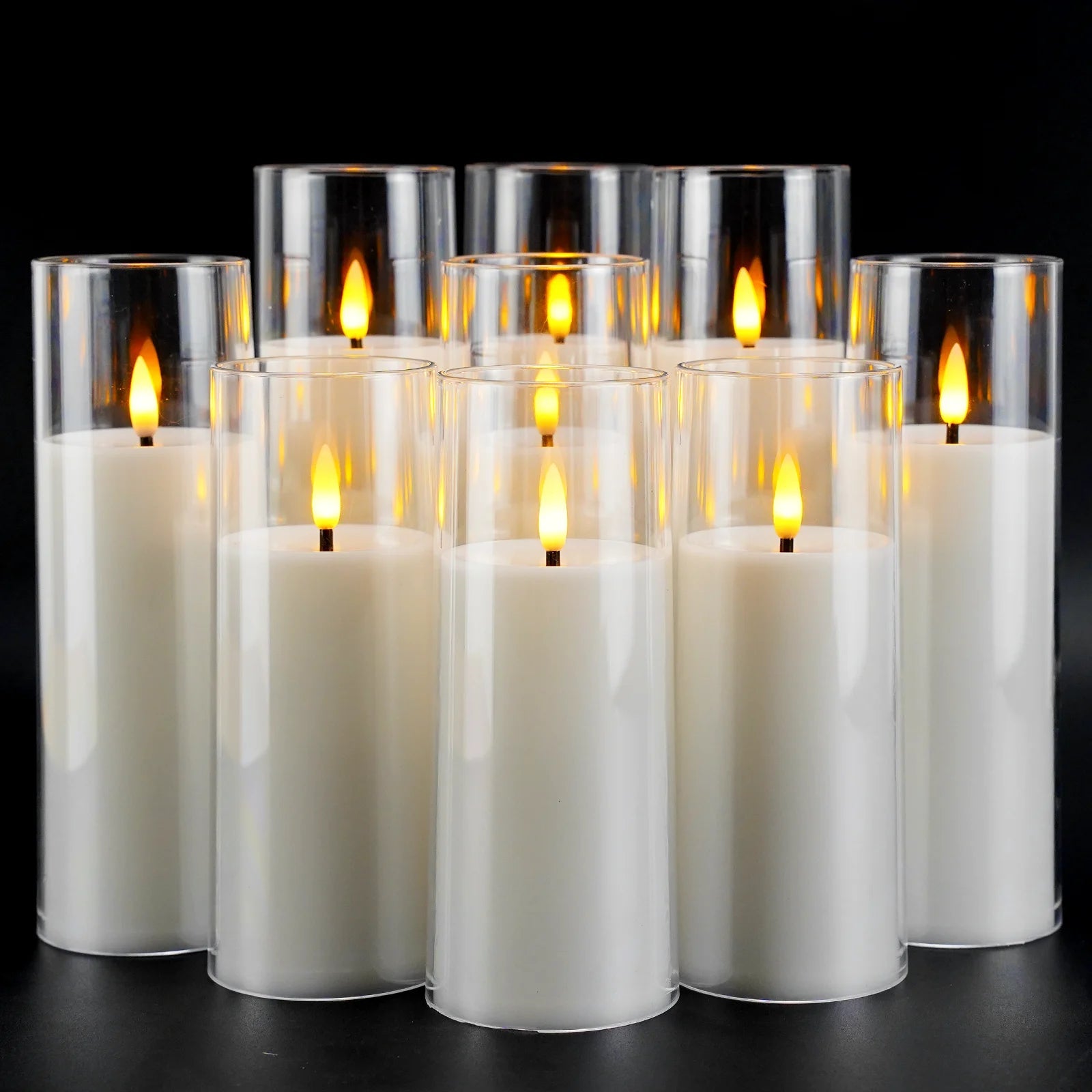 CINOTON 9-Piece LED Flameless Candle Set