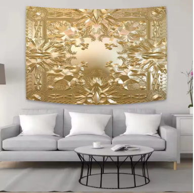 Decorbites™ Kanyes West-Wandteppich: Musik-Album-Cover-Poster für die Schlafzimmerdekoration