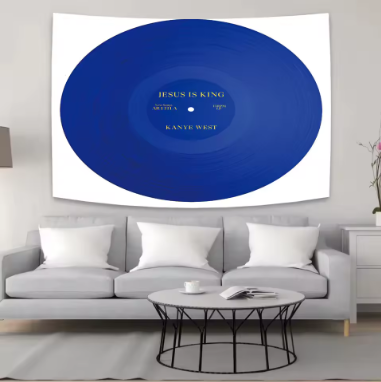 Decorbites™ Kanyes West-Wandteppich: Musik-Album-Cover-Poster für die Schlafzimmerdekoration