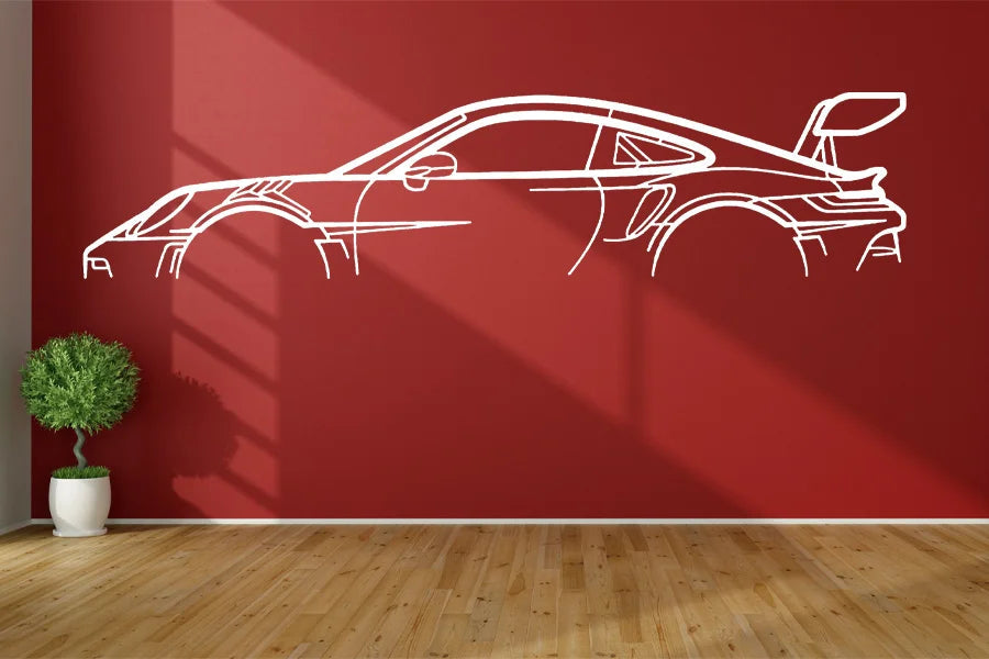 Car Silhouette Vinyl Wall Decals