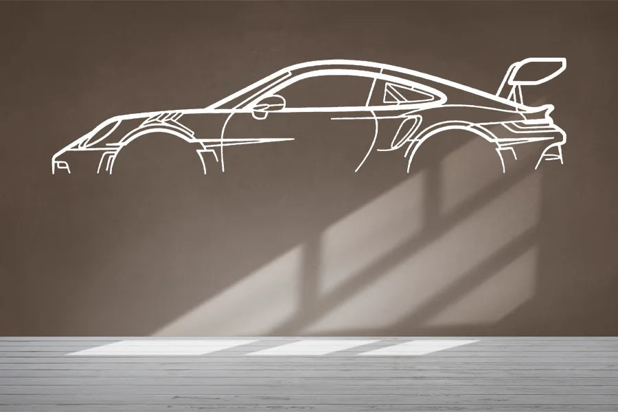 Car Silhouette Vinyl Wall Decals