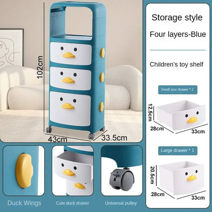 Cartoon Plastic Kids Bedside Table