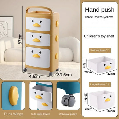 Cartoon Plastic Kids Bedside Table