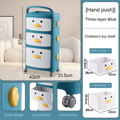 Cartoon Plastic Kids Bedside Table