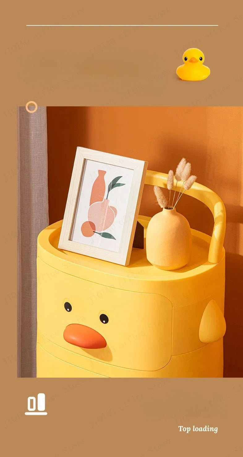 Cartoon Plastic Kids Bedside Table