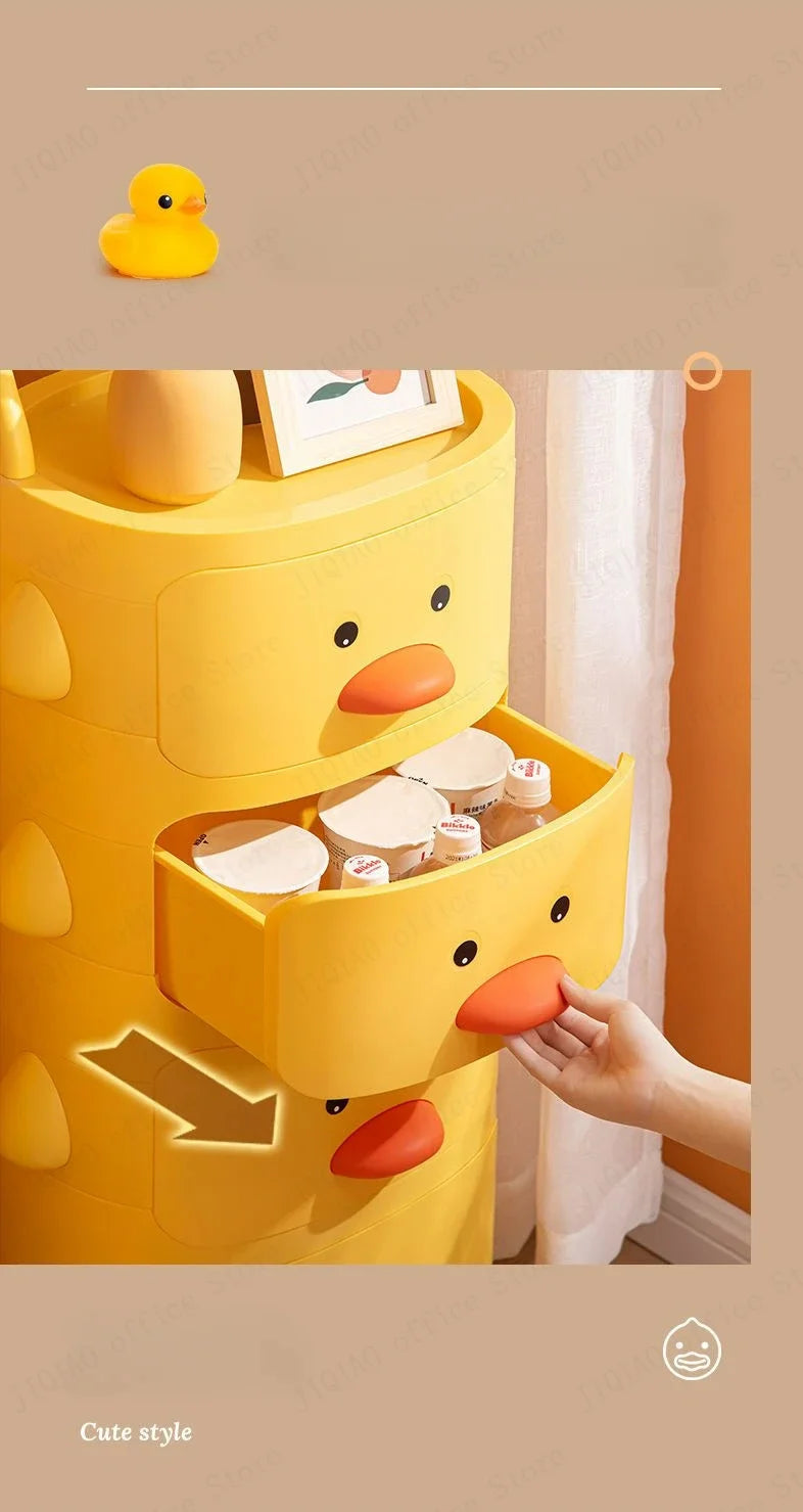 Cartoon Plastic Kids Bedside Table