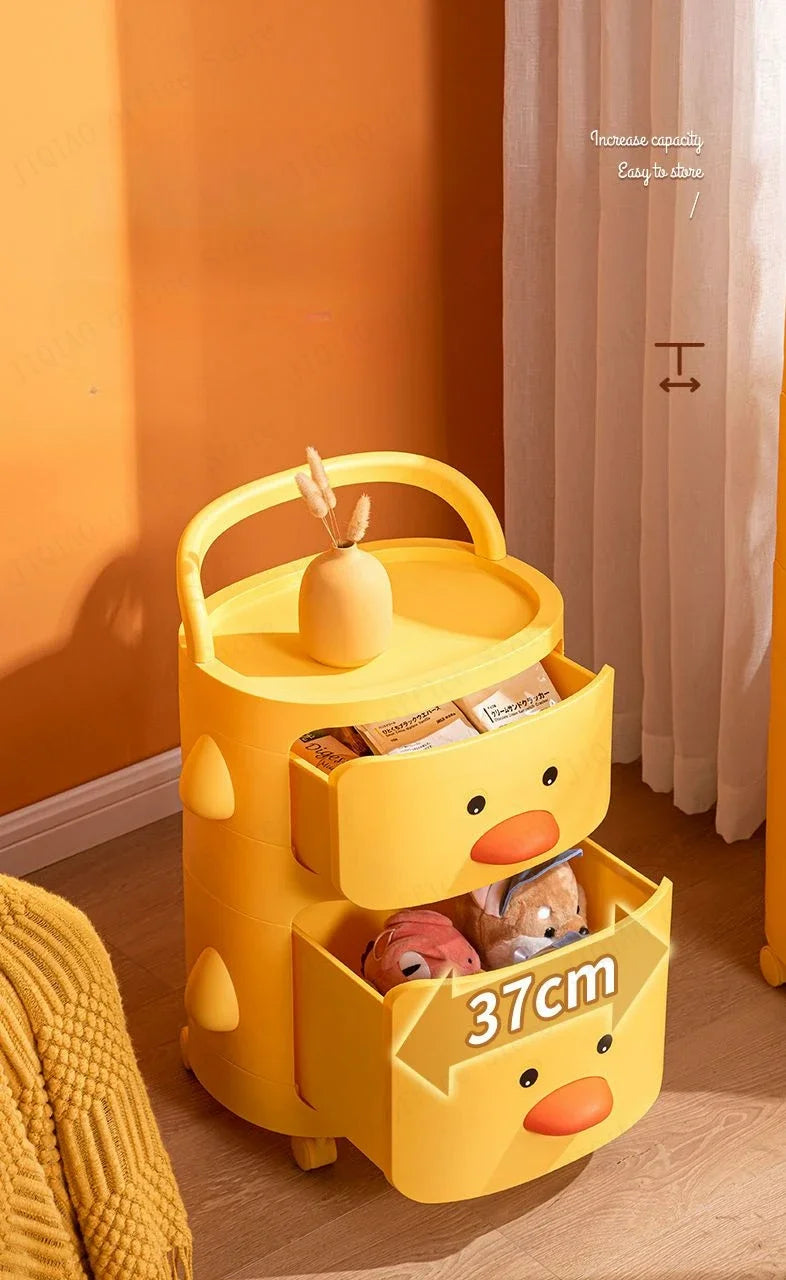 Cartoon Plastic Kids Bedside Table