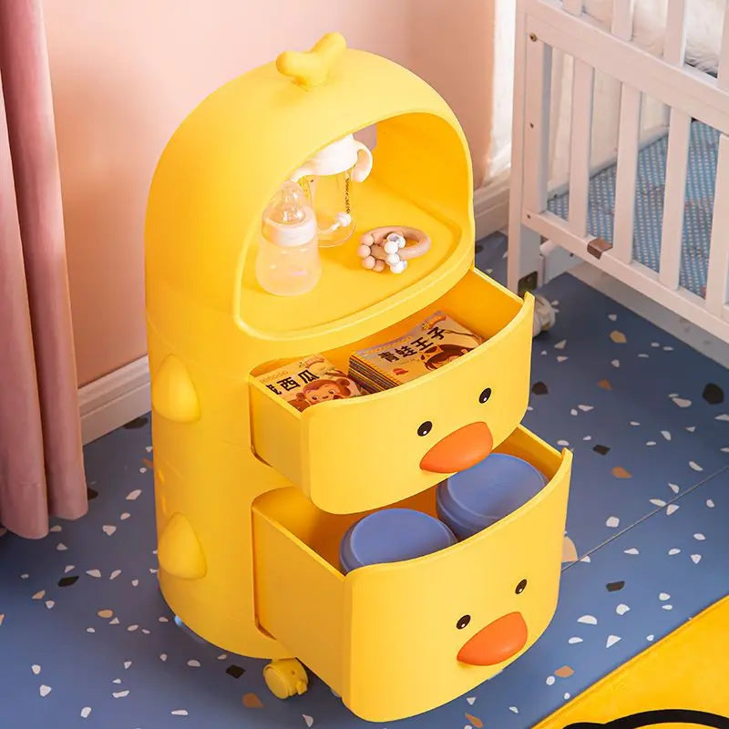 Cartoon Plastic Kids Bedside Table