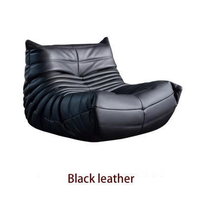 Caterpillar Black Leather Sofa Chair