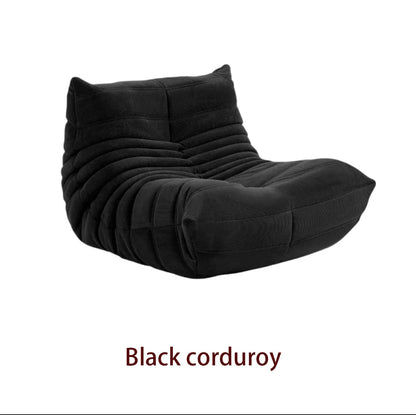 Caterpillar Black Leather Sofa Chair