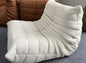 Caterpillar Velvet Single Sofa Chair