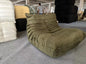 Caterpillar Velvet Single Sofa Chair