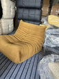 Caterpillar Velvet Single Sofa Chair