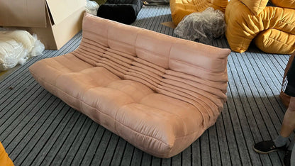 Caterpillar Velvet Single Sofa Chair