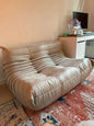 Caterpillar Velvet Single Sofa Chair