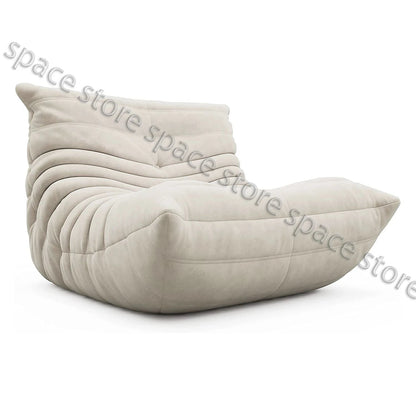 Caterpillar Velvet Single Sofa Chair