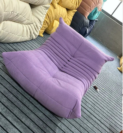 Caterpillar Velvet Single Sofa Chair