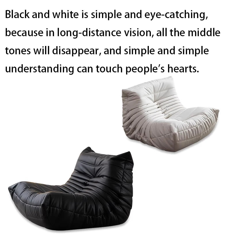 Caterpillar Velvet Single Sofa Chair