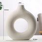 Ceramic Circular Hollow Decorative Vase